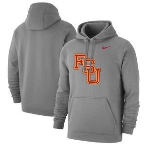 Nike Gray FSU Hoodie with Vintage Logo